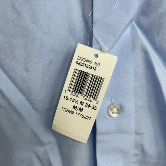 NEW Calvin Klein Men's M Active Performance Stretch Shirt Light Blue Regular Fit - Picture 9 of 10